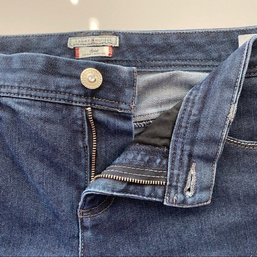 Tommy Hilfiger jeans, Spirit mid-rise skinny, with a dark wash - Picture 9 of 13